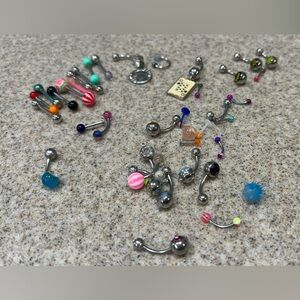 Vibrant Piercing Jewelry Set